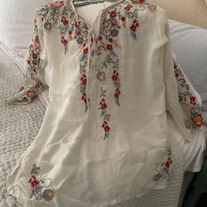 Johnny Was embroidered tunic